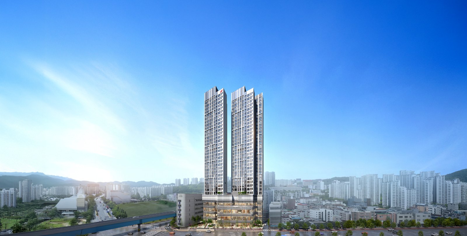 힐스테이트 성남메트로블 주간 투시도